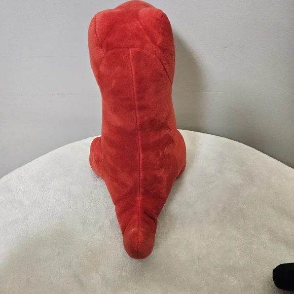 Disney Plush Trio - Black Mickey, Orange Tigger, Red Dinosaur - Picture 10 of 12